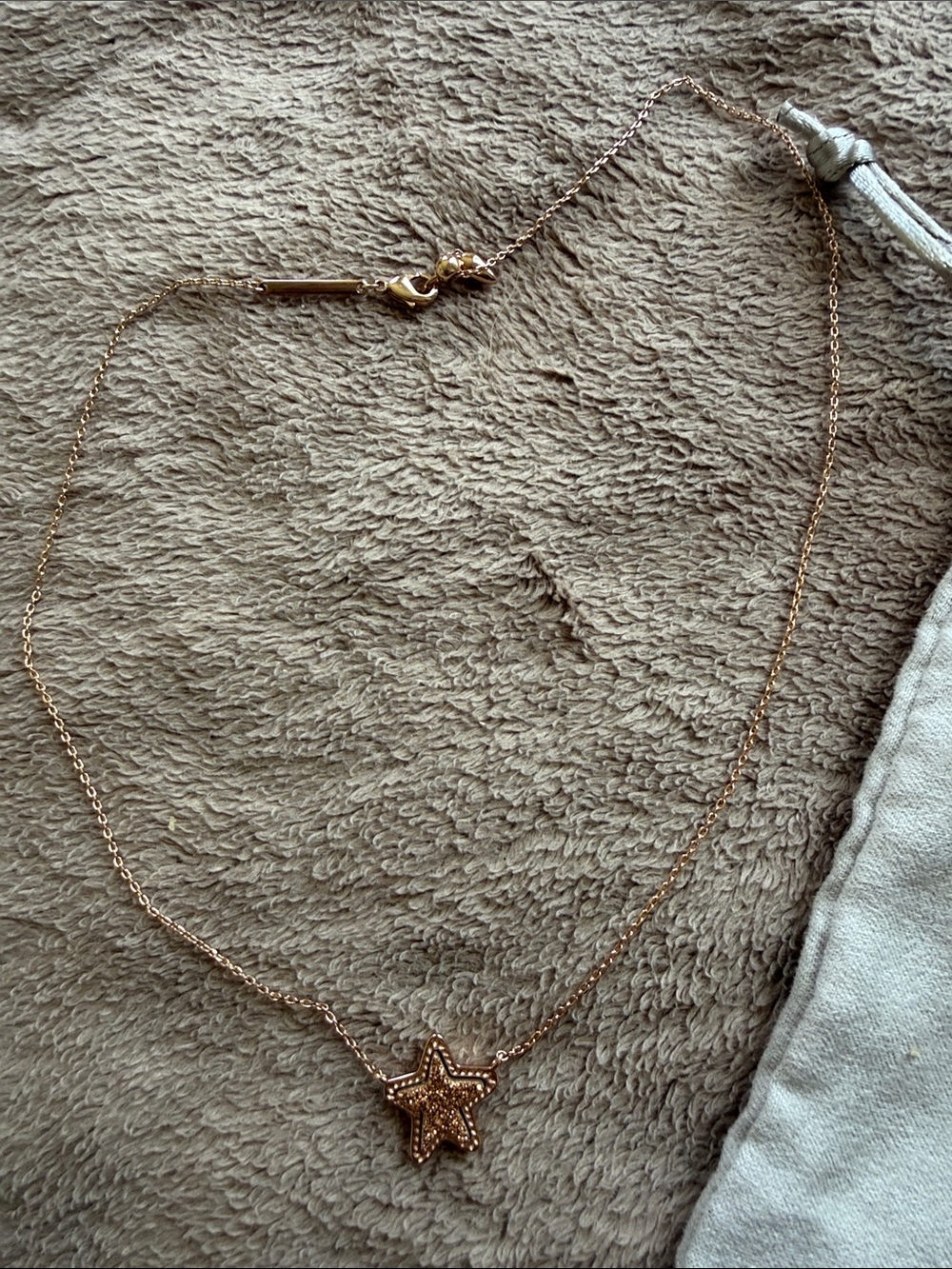 Kendra Scott celestial necklace, never worn, no tags, with pouch, smoke free